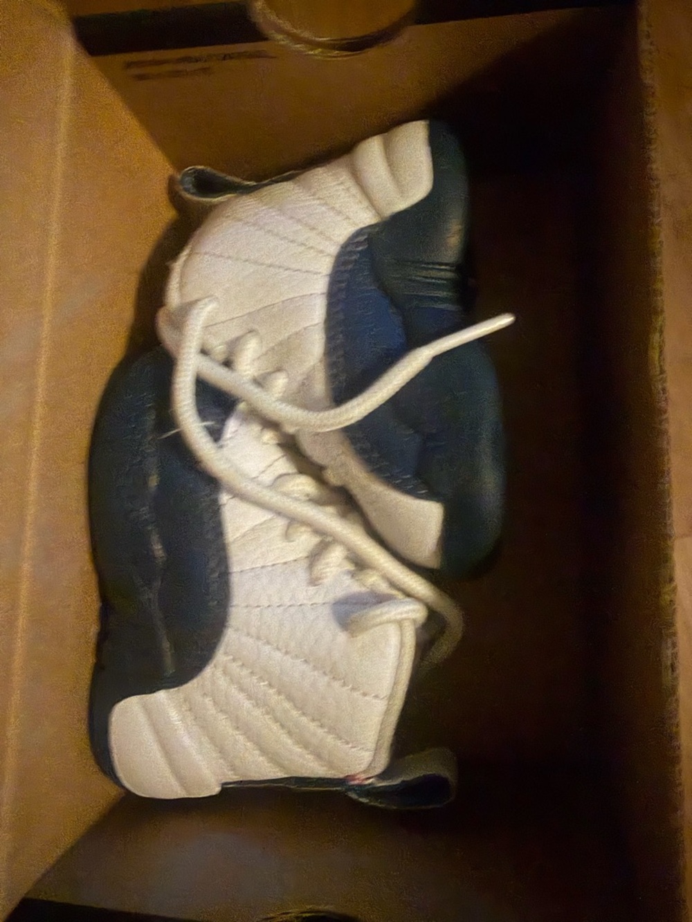 Nike Kids White and Navy Sneaker